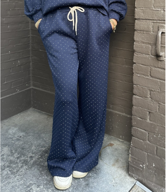 Broek Life Isn't Perfect Blauw Glitter Broek Life Isn't Perfect Blauw Glitter