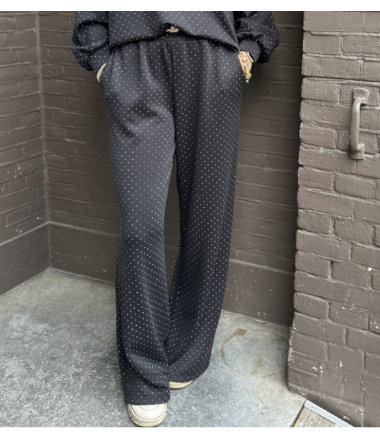 Broek Life Isn't Perfect Zwart Glitter Broek Life Isn't Perfect Zwart Glitter