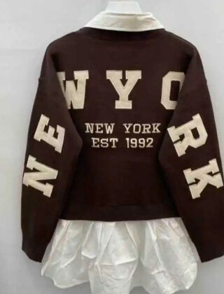 Trui /blouse New York bruin