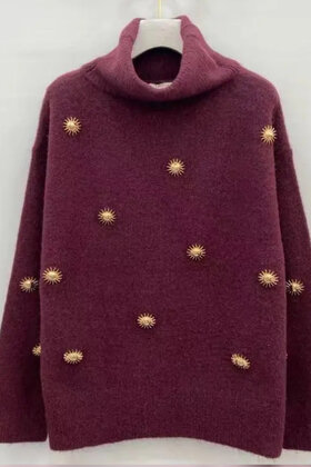 Trui Sunshine Bordeaux