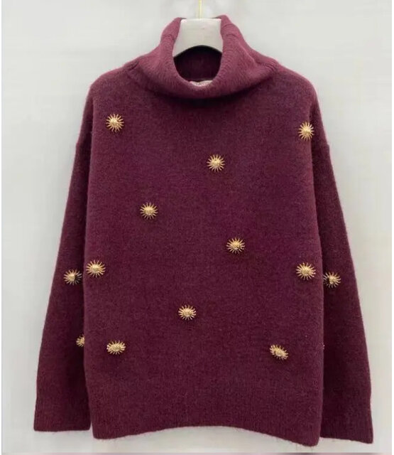 Trui Sunshine Bordeaux