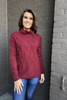 Trui Saskia Bordeaux