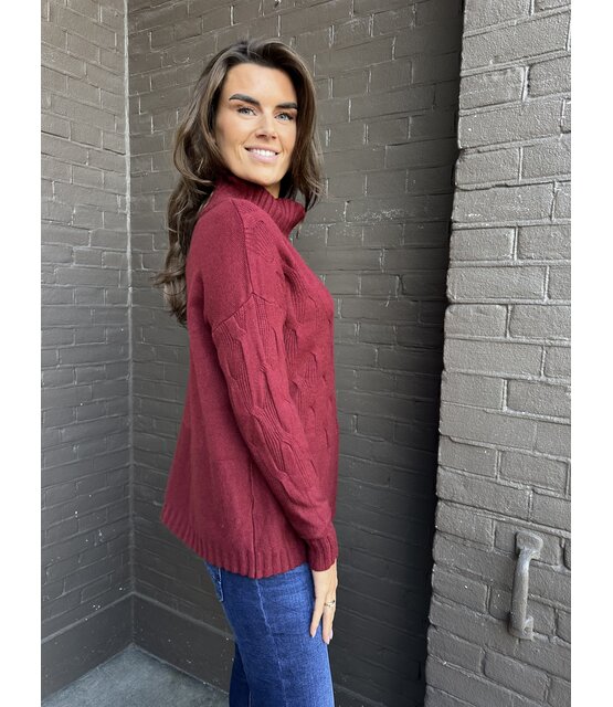 Trui Saskia Bordeaux