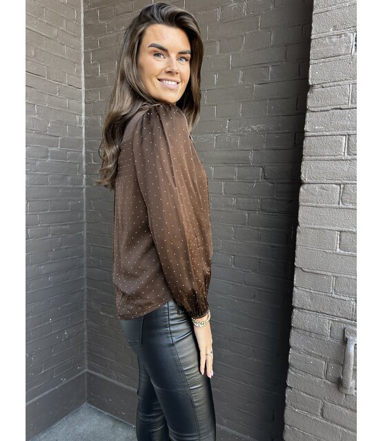 Blouse Lorena Bruin