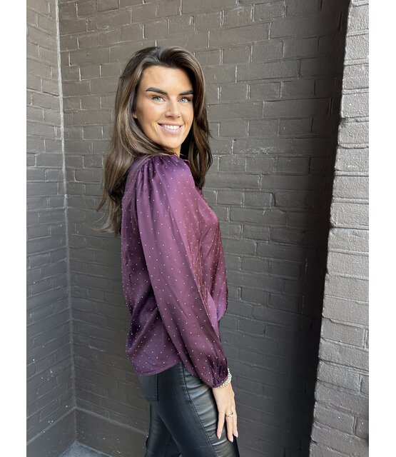 Blouse Lorena Bordeaux