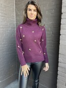 Trui Sunshine Bordeaux