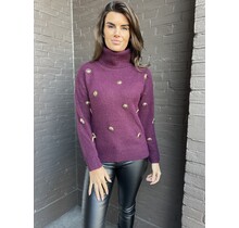 Trui Sunshine Bordeaux