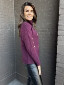 Trui Sunshine Bordeaux