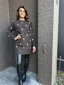 Trui Hartjes long bruin