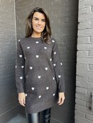 Trui Hartjes long bruin