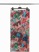 Sjaal Hartjes Roze/Multicolor