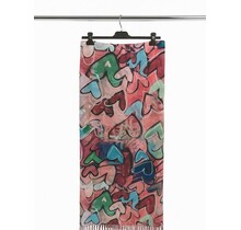 Sjaal Hartjes Roze/Multicolor