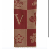 Sjaal Flower Bordeaux