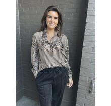 Blouse Paillet Taupe