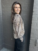 Blouse Paillet Taupe