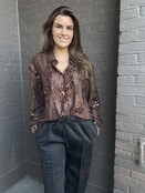 Blouse Paillet Bruin