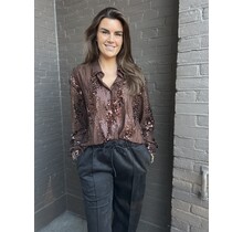Blouse Paillet Bruin