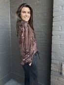 Blouse Paillet Bruin