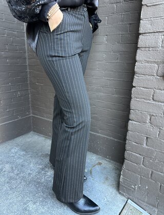 Broek Stripe Zwart/goud
