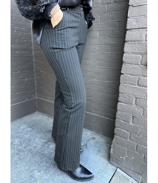 Broek Stripe Zwart/goud