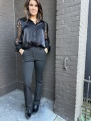 Broek Stripe Zwart/goud