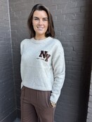 Trui New York Paillet Beige