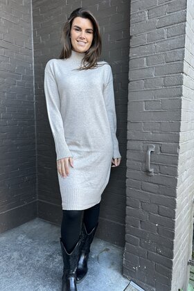 Jurk Col Bianca Beige