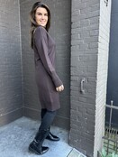 Jurk Col Bianca bruin