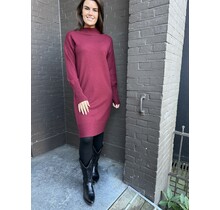 Jurk Col Bianca Bordeaux