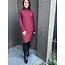 Jurk Col Bianca Bordeaux