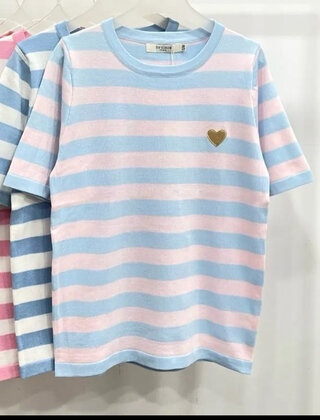 Top Vanessa Blauw/Roze