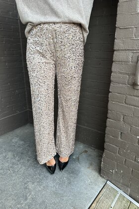 Broek Paillet Taupe