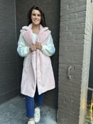 Bodywarmer Fluffy Roze