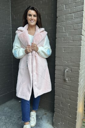 Bodywarmer Fluffy Roze