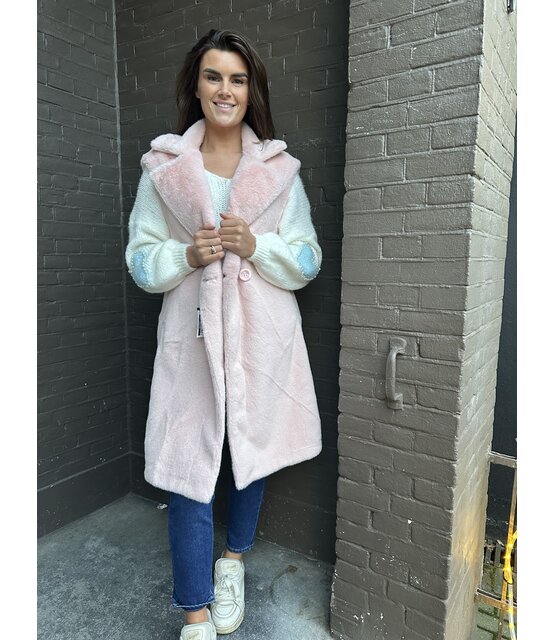 Bodywarmer Fluffy Roze