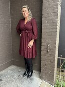 Jurk Marije Bordeaux