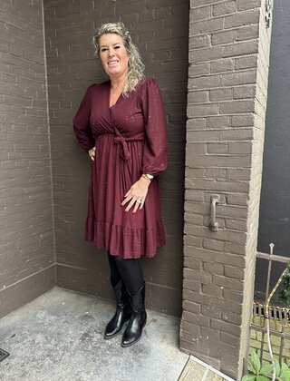 Jurk Marije Bordeaux