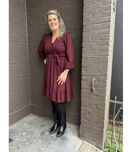 Jurk Marije Bordeaux