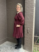 Jurk Marije Bordeaux