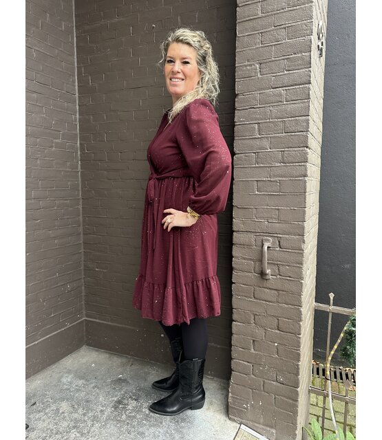 Jurk Marije Bordeaux