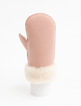 Handschoen Faux Fur Roze