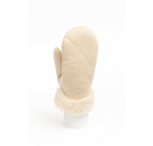 Handschoen Faux Fur Beige