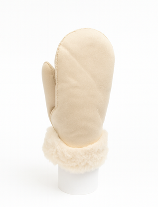 Handschoen Faux Fur Beige