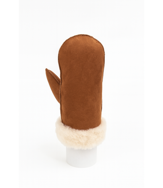 Handschoen Faux Fur Camel
