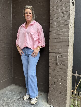 Jeans Florance Wide Leg Blauw