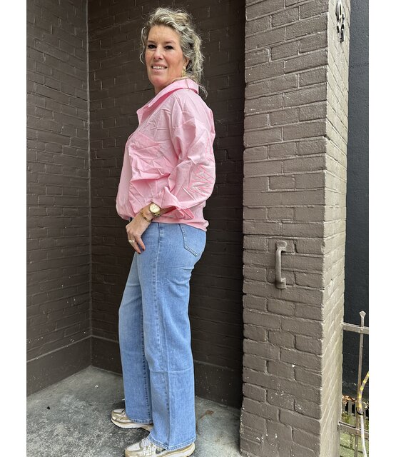 Jeans Florance Wide Leg Blauw