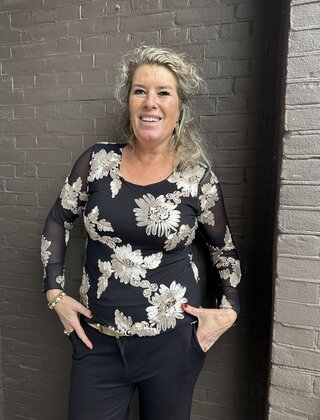 Longsleeve Chique Zwart/Goud