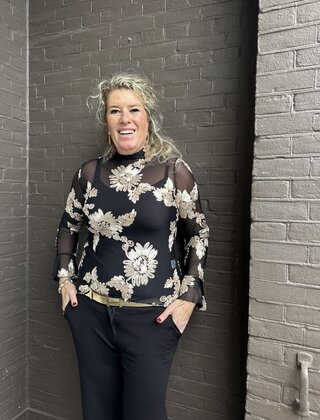 Top Chique Zwart/Goud