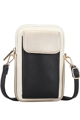 Tas Elly Goud/Zwart/Beige