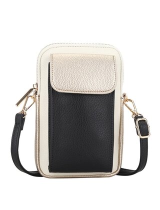 Tas Elly Goud/Zwart/Beige